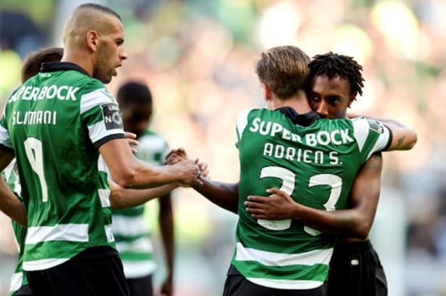 Gelson Martins, Adrien e Slimani - Sporting x Porto