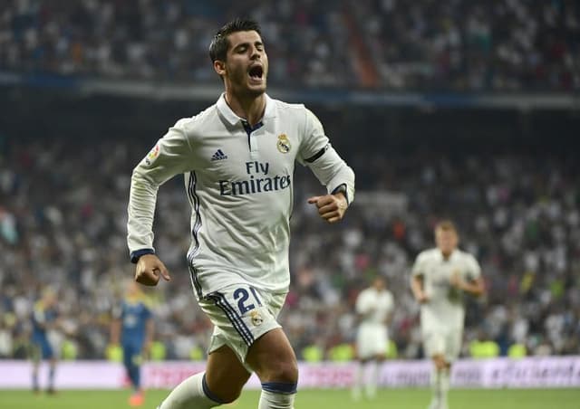 O atacante espanhol Morata está de volta ao Real Madrid