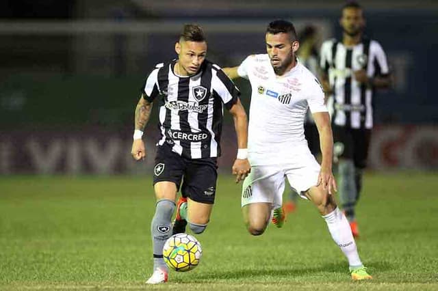 Último confronto - Botafogo 0 x 1 Santos - 25ª rodada do Brasileirão&nbsp;