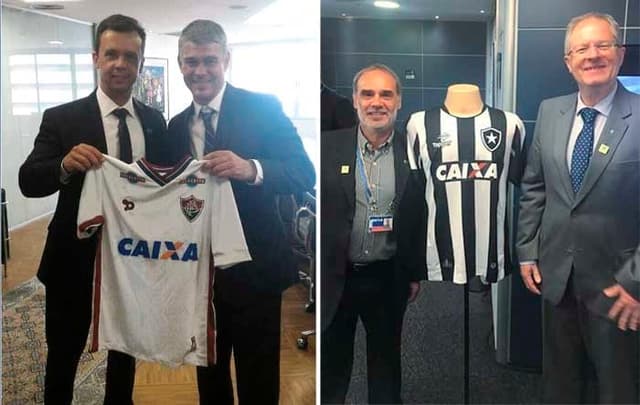 Presidentes dos clubes já posaram com as camisas que serão utilizadas em breve