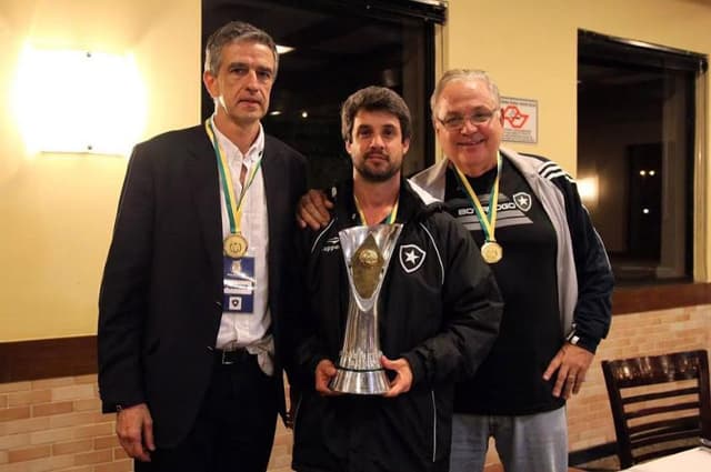 Manoel Renha, Eduardo Freeland e Marco Antônio Tristão (Assessor da direção da base)