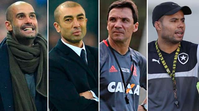 Pep Guardiola, Roberto Di Matteo, Zé Ricardo e Jair Ventura