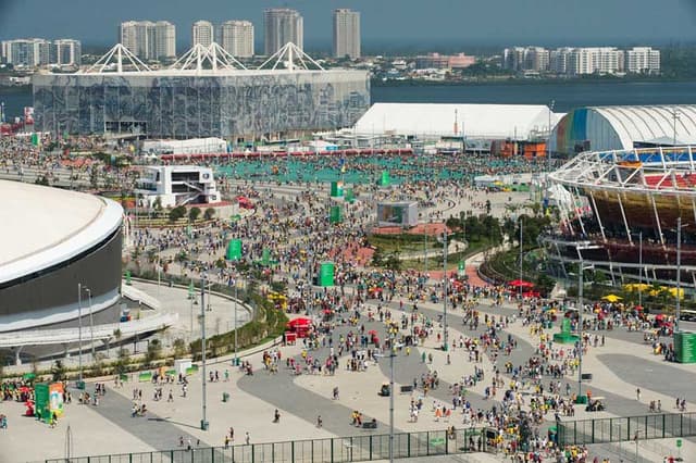 Parque Olímpico da Barra durante a Paralimpiada.