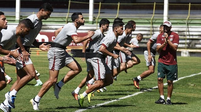 Treino físico nas Laranjeiras (Foto: Mailson Santana/Fluminense F.C.)