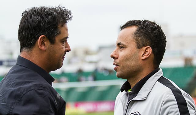 Jair Ventura e Marquinhos Santos - Figueirense x Botafogo