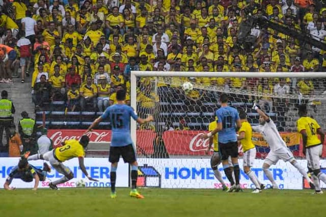 Colombia x Uruguai (Foto:AFP)