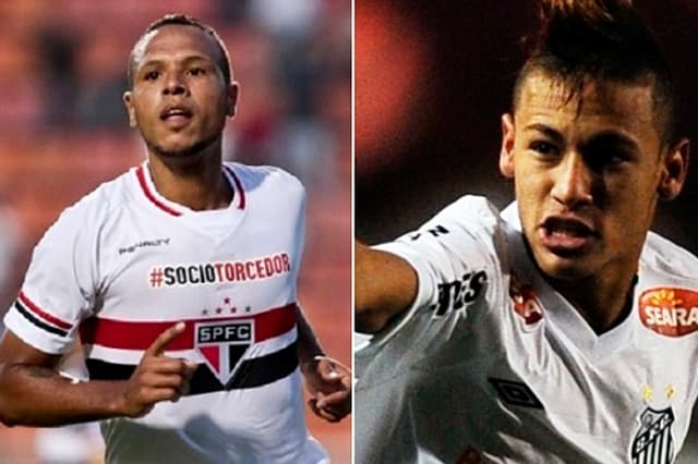 Luis Fabiano e Neymar