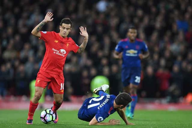 Coutinho - Liverpool x Manchester United