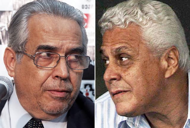 Montagem Eurico Miranda e Roberto Dinamite