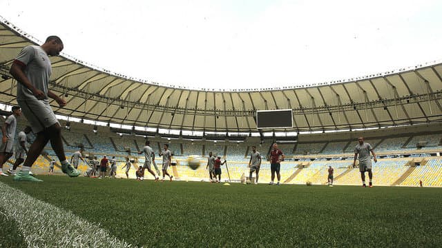 Treino do Fluminense no Maracanã