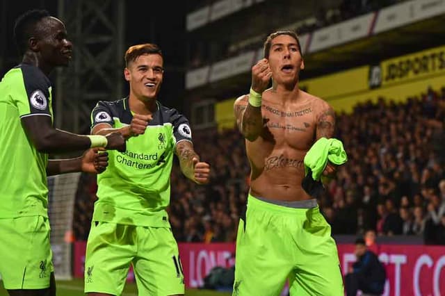 Coutinho e Firmino - Crystal Palace x Liverpool