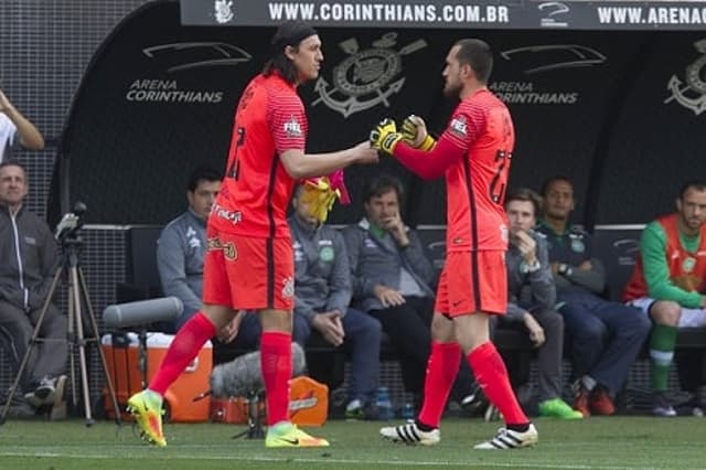 Walter e Cássio, goleiros do Corinthians