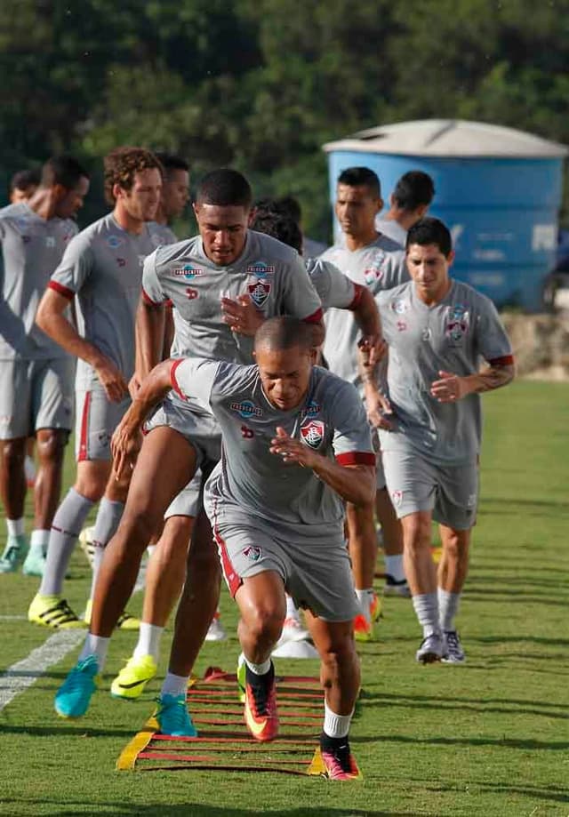 Treino do Fluminense no CT Pedro Antonio, na Barra da Tijuca.