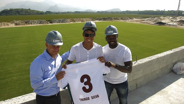 Marcão, Thiago Silva e Peter Siemsen - Fluminense