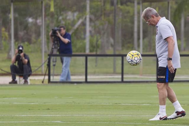 Imagens do treino desta quarta-feira