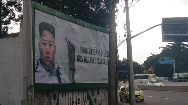 Outdoor colocado nesta sexta-feira contra o presidente do Vasco