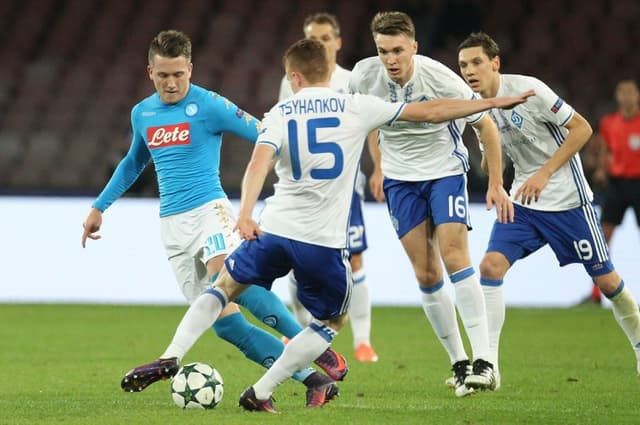 Zielinski - Napoli x Dínamo de Kiev