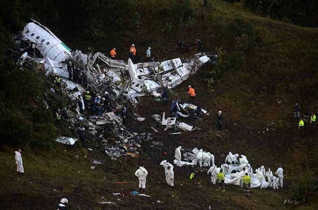 acidente chapecoense, avião