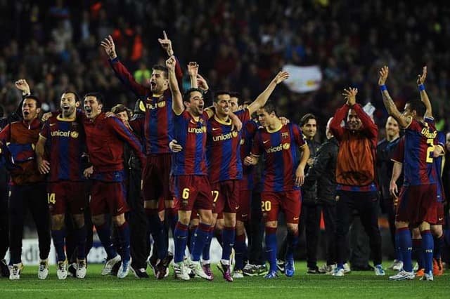 03/05/11 - Barcelona, que tinha vencido na ida, segura 1 a 1 e vai à final da Champions