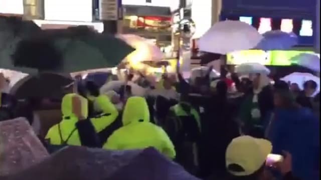 Torcida do Atlético Nacional em Osaka