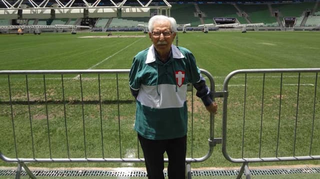 Gustavo fez 100 anos em 2016 e ainda não conhecia o Allianz Parque