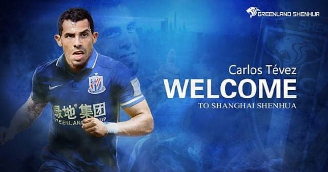 Tevez é o novo reforço do Shangai Shenhua