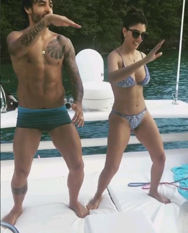 Ricardo Goulart e sua esposa, Diane