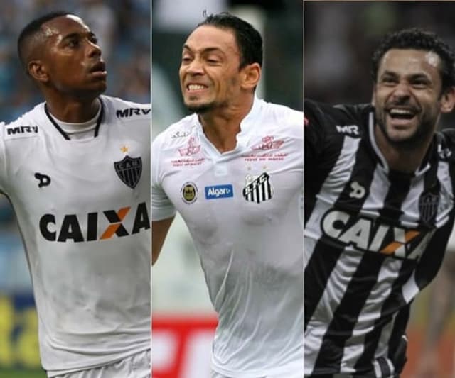 Robinho, Ricardo Oliveira e Fred