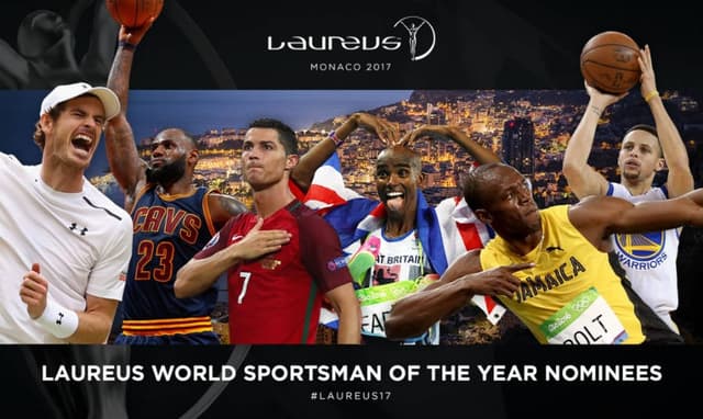 Montagem com os indicados do Laureus 2017 (Divulgação)