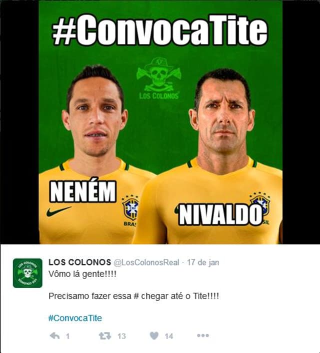 A torcida está pedindo