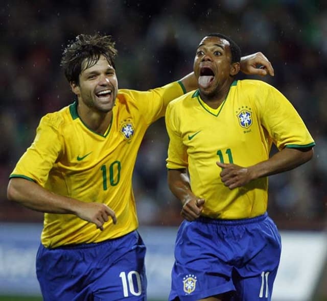 Diego e Robinho - Seleção Brasileira