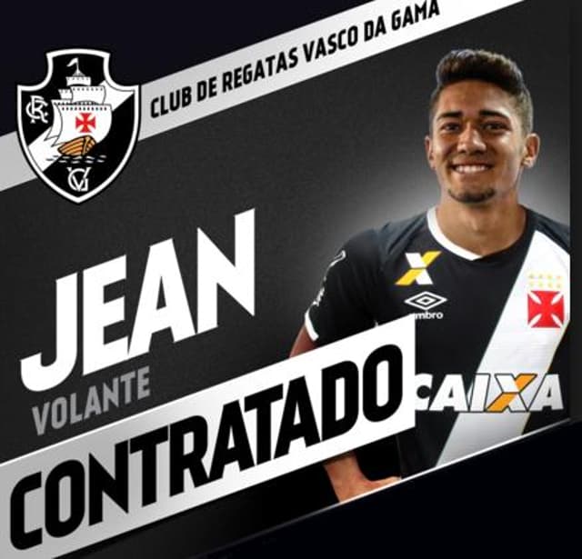 Jean é o novo reforço do Vasco para a temporada