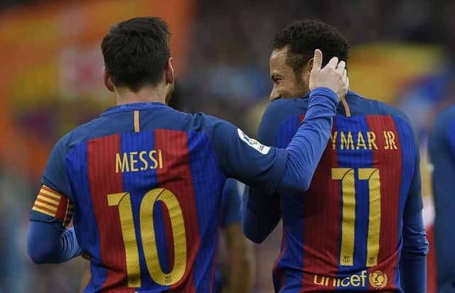 Messi fez de tudo para tentar segurar Neymar no Barcelona x Athletic Bilbao