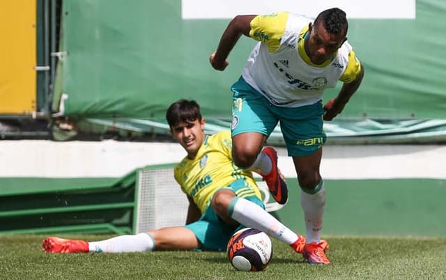 Borja em treino do Palmeiras