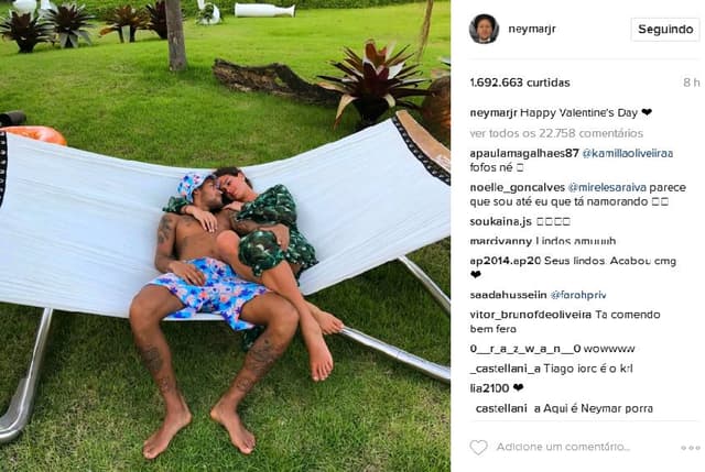 Neymar se declara para Bruna Marquezine