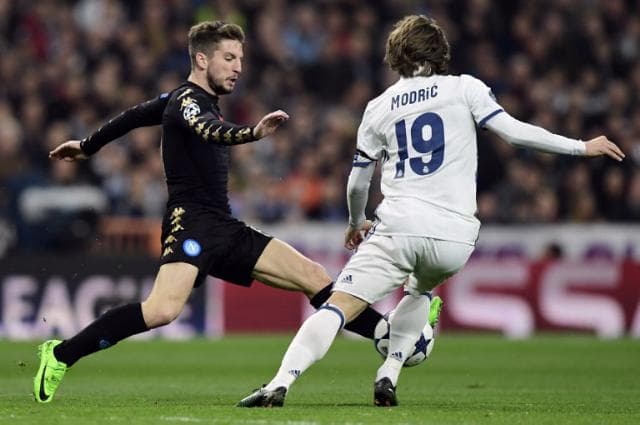 Modric e Mertens - Real Madrid x Napoli