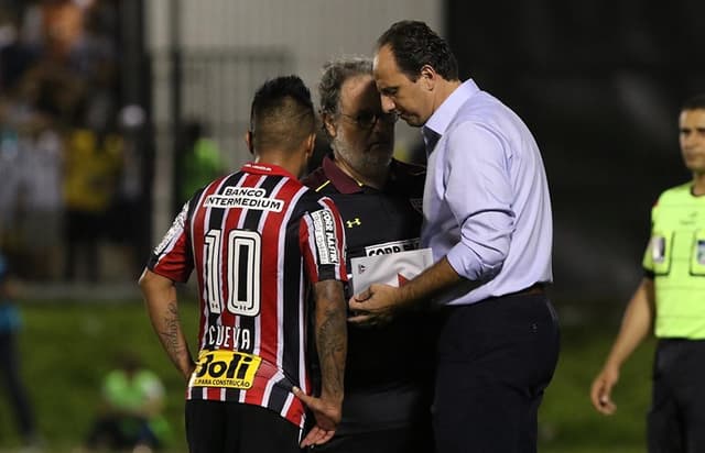 Cueva e Rogério Ceni - São Paulo