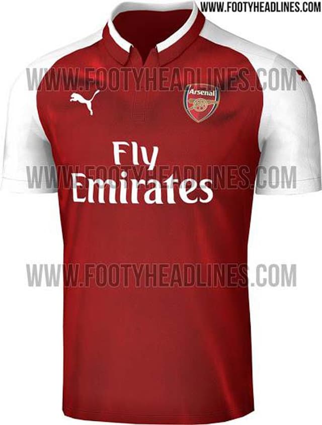 Camisa titular do Arsenal