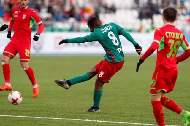 Farfán em sua estreia pelo Spartak Moscou