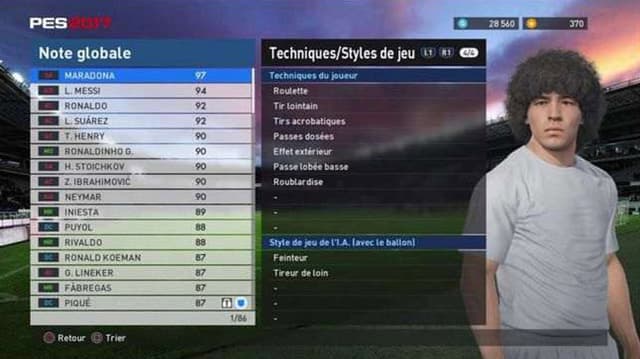 Maradona no game PES 2017