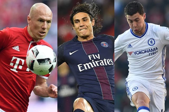 Robben, Cavani e Hazard são os destaques do 30º time da semana do Fifa 17