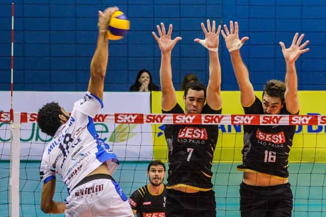 SUPERLIGA MASCULINA 16/17: Sesi-SP e Funvic Taubaté se enfrentam pela segunda rodada das semifinais