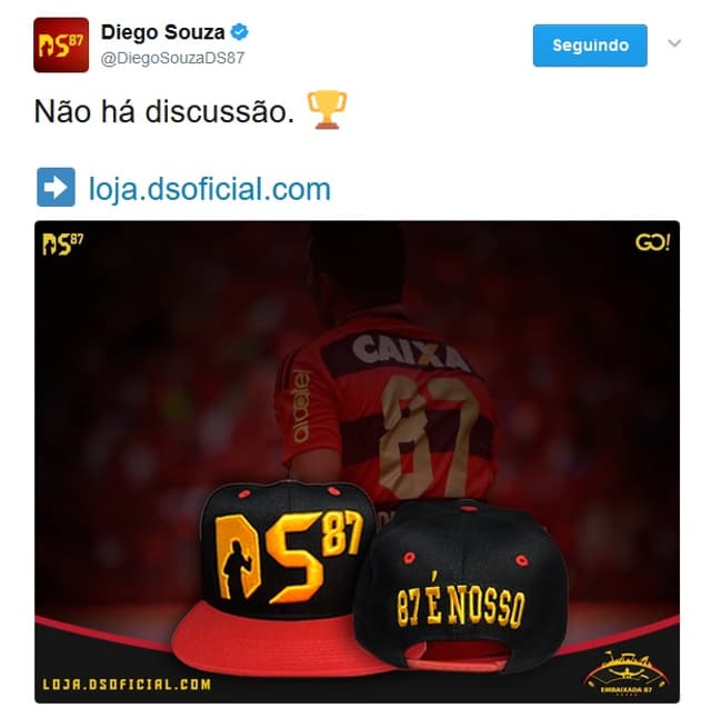 Diego Souza, ídolo do Sport, também cutucou o Flamengo