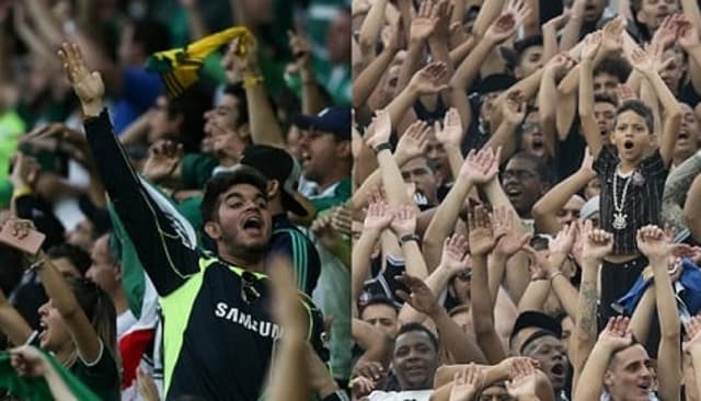 Torcidas Palmeiras Corinthians Montagem