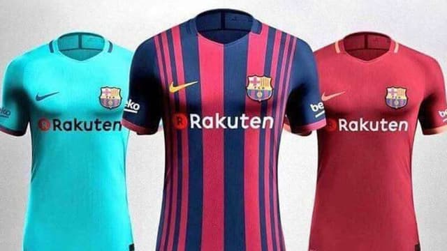 Novos uniformes do Barcelona