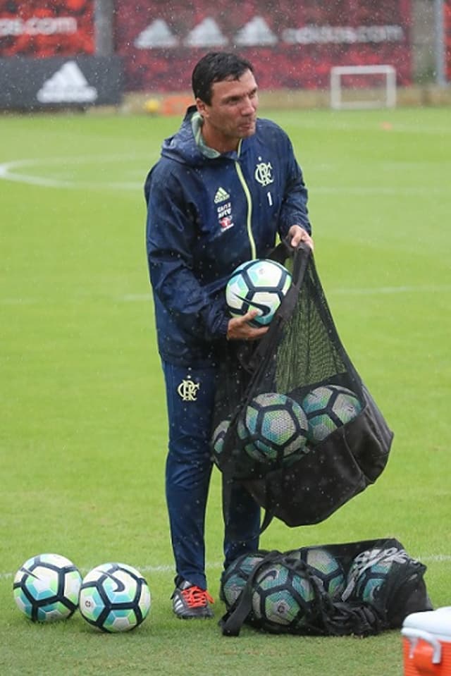 Zé Ricardo em treino do Flamengo