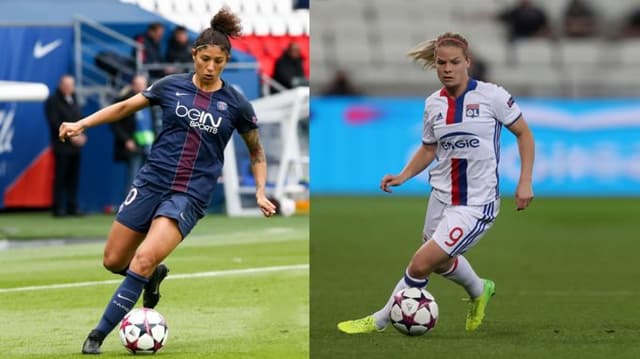 Cristiane (esq.) e a francesa Eugénie Le Sommer são esperanças de gol para o confronto de hoje