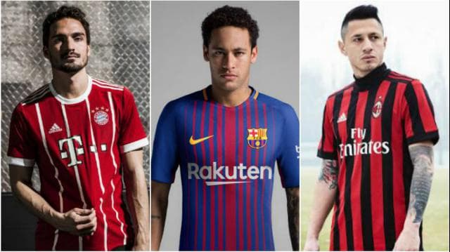 Camisas - galeria - Bayern, Barcelona e Milan