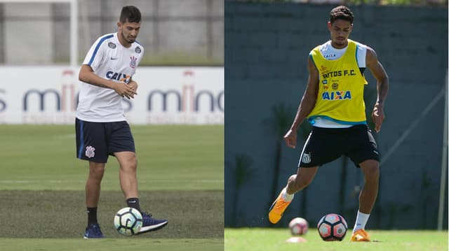 Pedro Henrique e Lucas Veríssimo em treinos