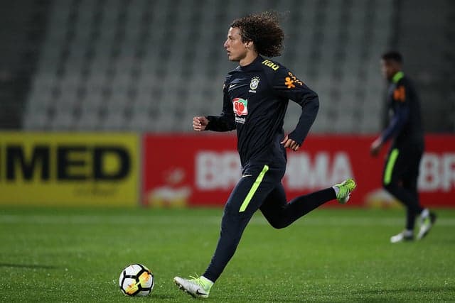 David Luiz em treinamento na Austrália